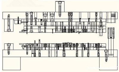 級進模結(jié)構(gòu)圖